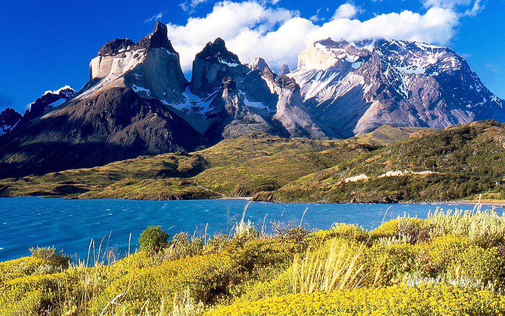 Glaciers and golden pampas of Torres del Paine National Park